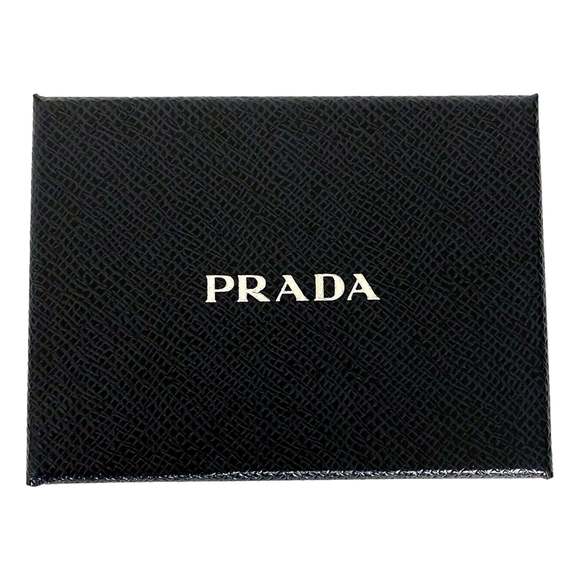 Prada Vitello Move Beige Leather Logo Plaque Lanyard Cardholder - Picture 9 of 9
